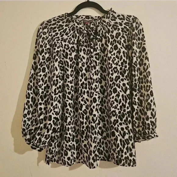 Vince Camuto Cheetah Print Blouse - Picture 1 of 5